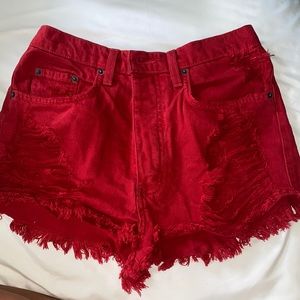 LF red shorts